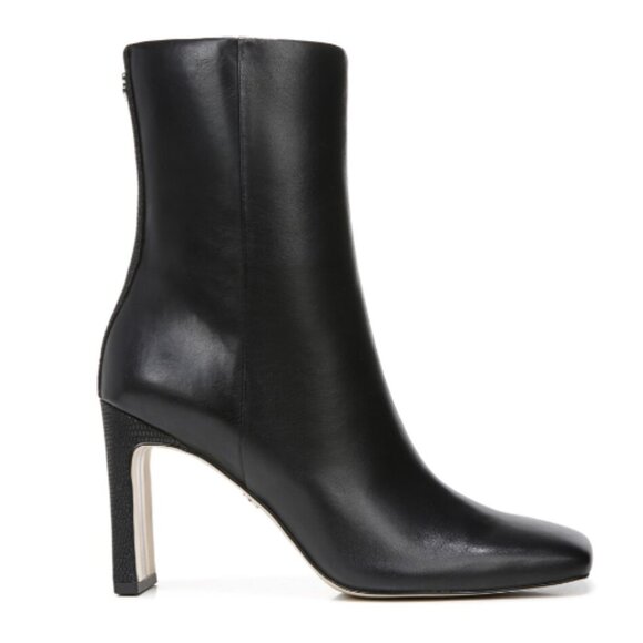 Sam Edelman Anika Black Leather booties sz 9 - Picture 1 of 13